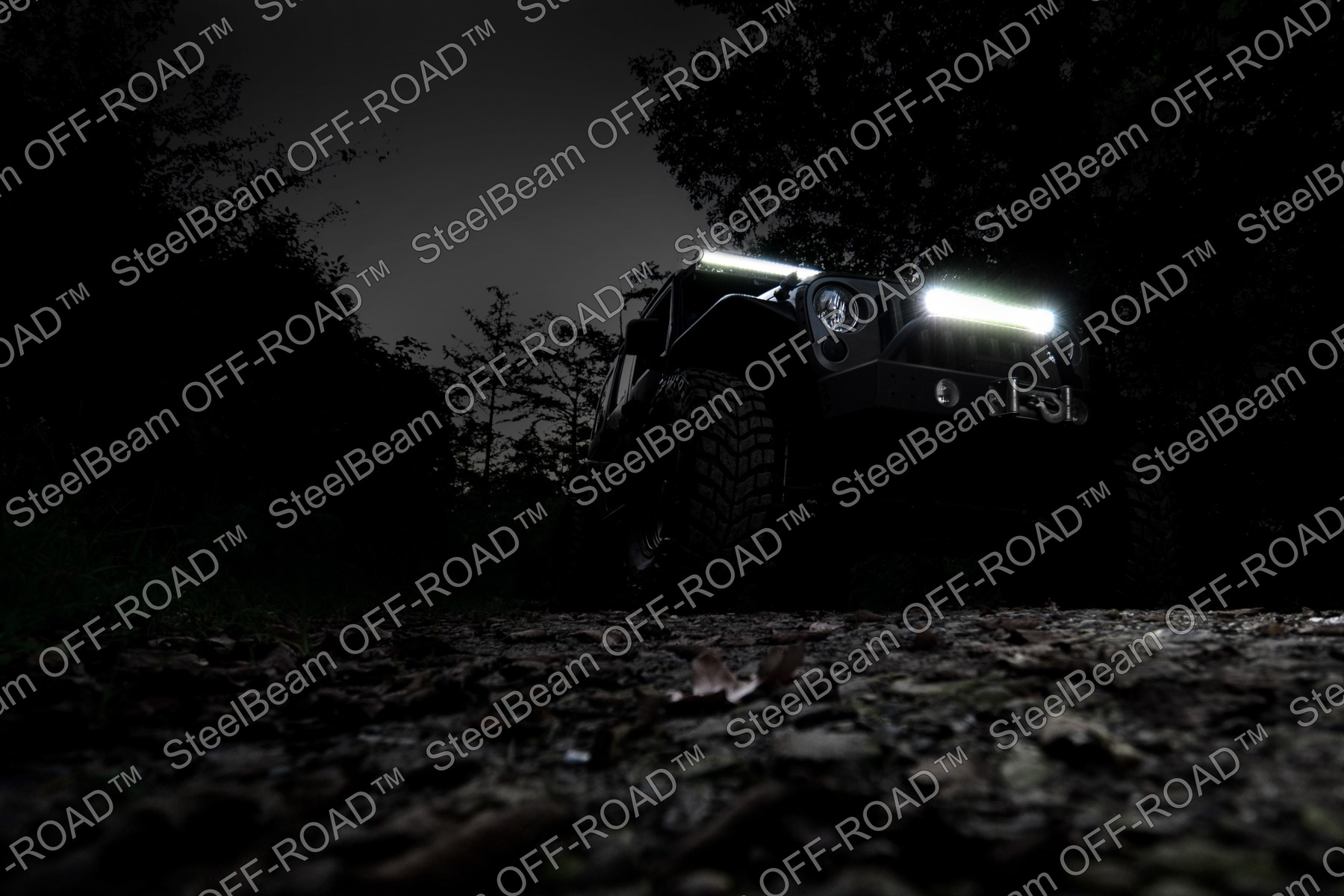 steelbeam off road™ 12" black series dual row cree led light bar