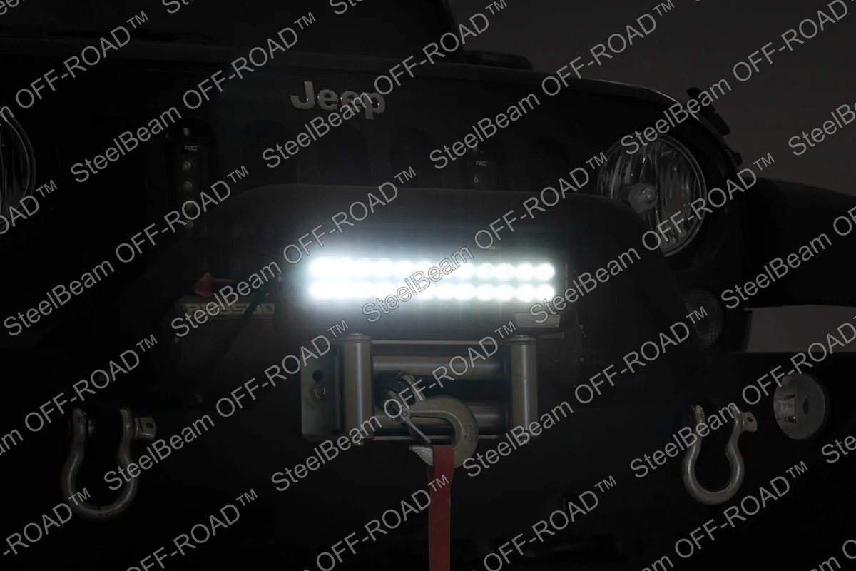 steelbeam off road™ 12" black series dual row cree led light bar