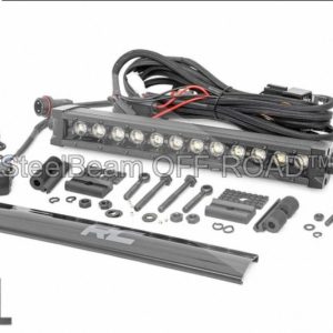 steelbeam off road™ 12" black series single row cree led light bar — with amber drl