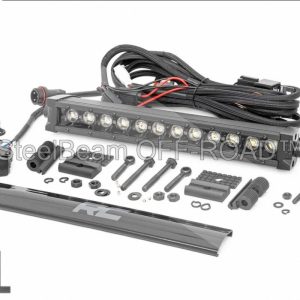 steelbeam off road™ 12" black series single row cree led light bar — with amber drl