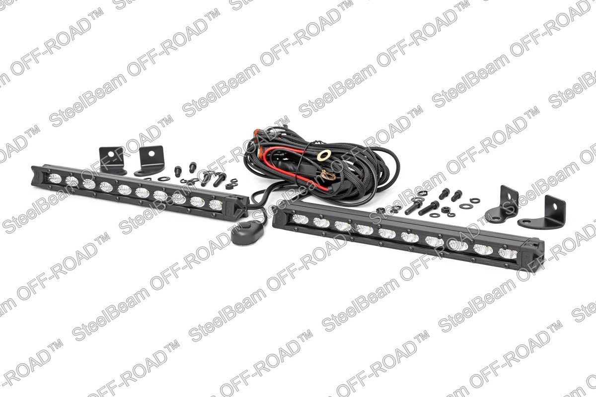 steelbeam off road™ 10" slimline cree led light bars — pair
