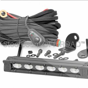 SteelBeam OFF-ROAD™ | 6" Slim Black CREE LED Light Bar — 2400 Lumen Slimline
