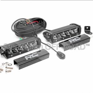 SteelBeam OFF-ROAD™ | 6 Inch Chrome Single-Row LED Light Bar — Pair