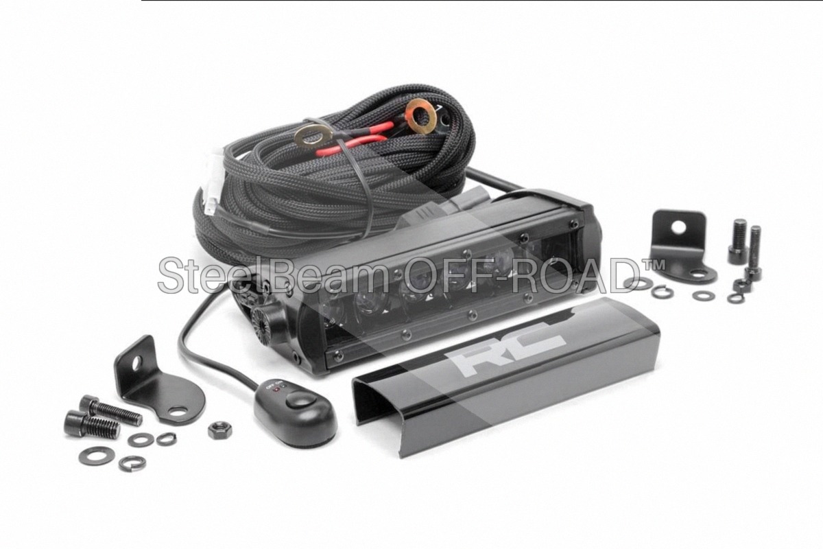 SteelBeam OFF-ROAD™ | 6-Inch Single-Row Black LED Light Bar