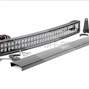 SteelBeam OFF-ROAD™ | 30-Inch Curved Dual-Row Black LED Light Bar — 180W, 14,400 Lumens