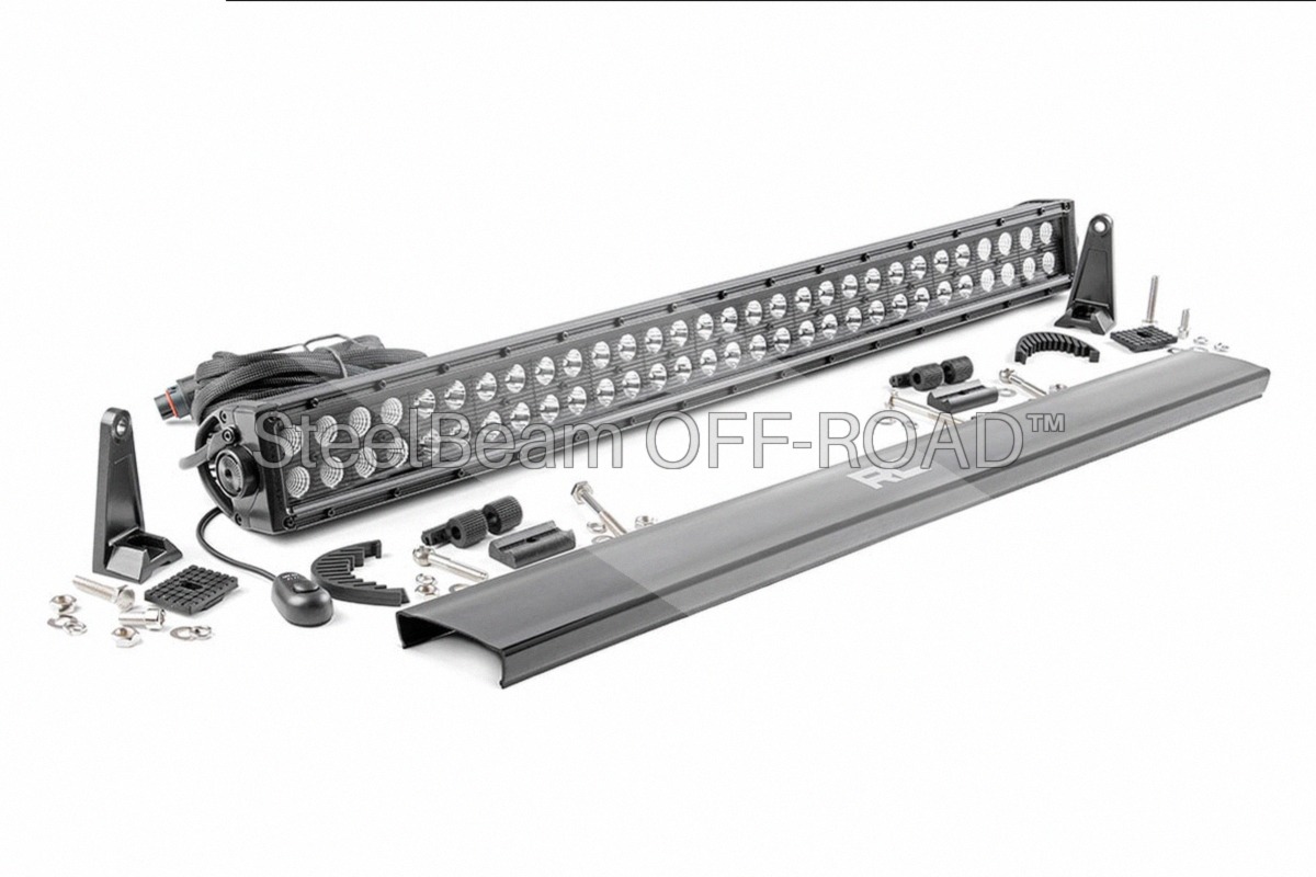 30-Inch Dual-Row Black LED Light Bar
