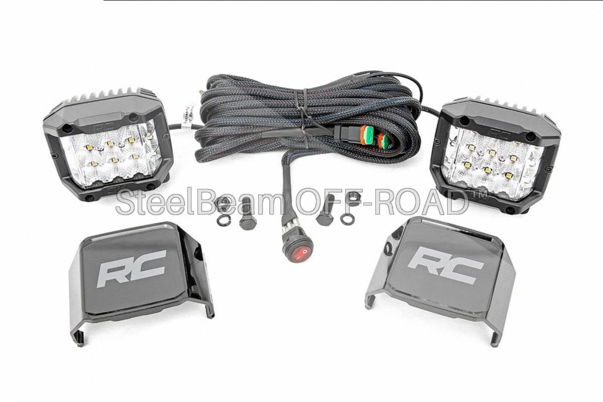 SteelBeam OFF-ROAD™ | 3-Inch Chrome Wide-Angle LED Pods | Pair