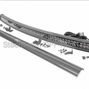 SteelBeam OFF-ROAD™ | 54-Inch Curved Dual-Row LED Light Bar — 500W, 46,800 Lumens, Cool White DRL