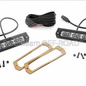 SteelBeam OFF-ROAD™ | 6-Inch Flush-Mount Chrome-Finish LED Lights — Pair