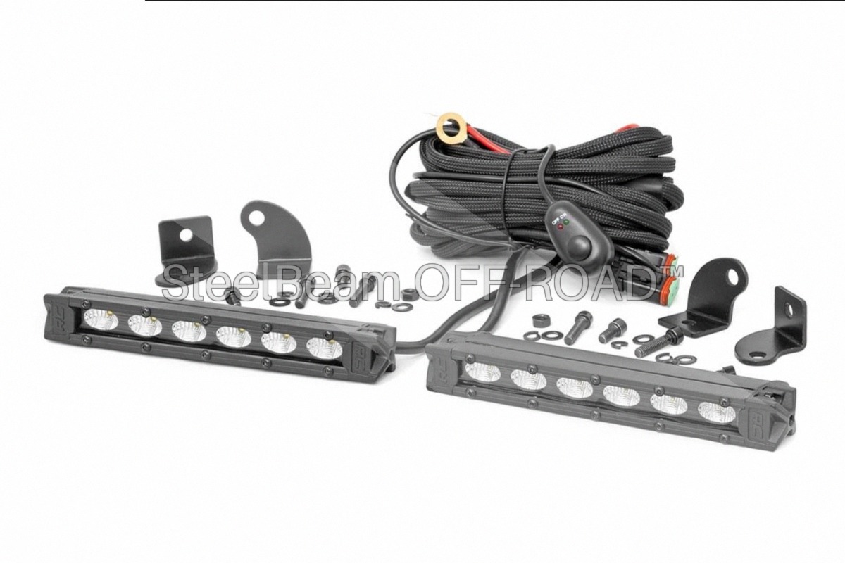 SteelBeam OFF-ROAD™ | 6-Inch Slimline CREE LED Light Bars (Pair)