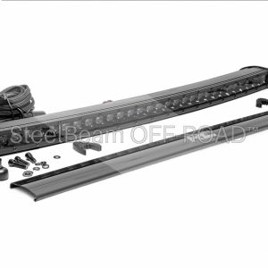 SteelBeam OFF-ROAD™ | 30-Inch Curved Black Single-Row LED Light Bar — 12,000 Lumens