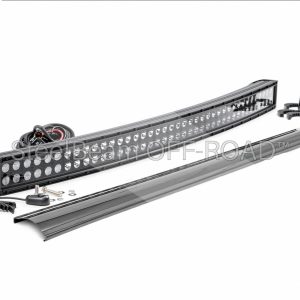 SteelBeam OFF-ROAD™ | 40 Inch Curved Dual-Row LED Light Bar — 240W / 19,020 Lumens (Black)