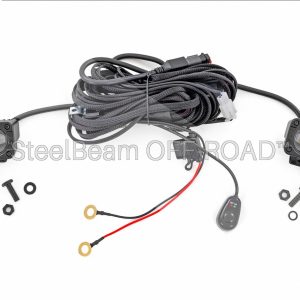 SteelBeam OFF-ROAD™ | 3 x 1.75-inch Slim Black LED Fog Light Pair — SAE Legal, IP67