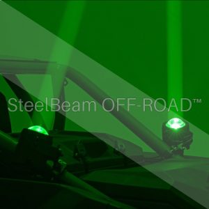 SteelBeam OFF-ROAD™ | Laser Whip LED Kit — RGBW Whipless Lights, 2400 Lumens (Pair)