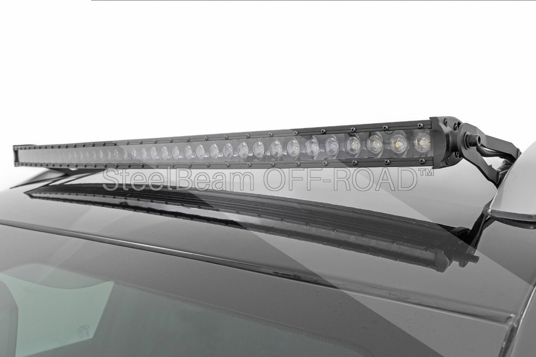 SteelBeam OFF-ROAD™ | 40" Black Single-Row Roof-Mount LED Kit for Jeep Cherokee KL (2014–2023)