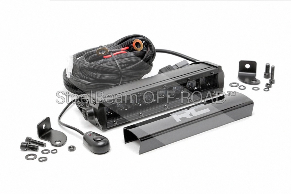 SteelBeam OFF-ROAD™ | 8-Inch Black Single-Row LED Light Bar