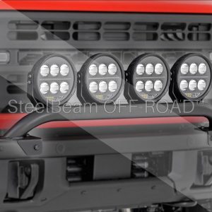 SteelBeam OFF-ROAD™ | Modular Bumper Light Mount for Ford Bronco 4WD (2021–2025)