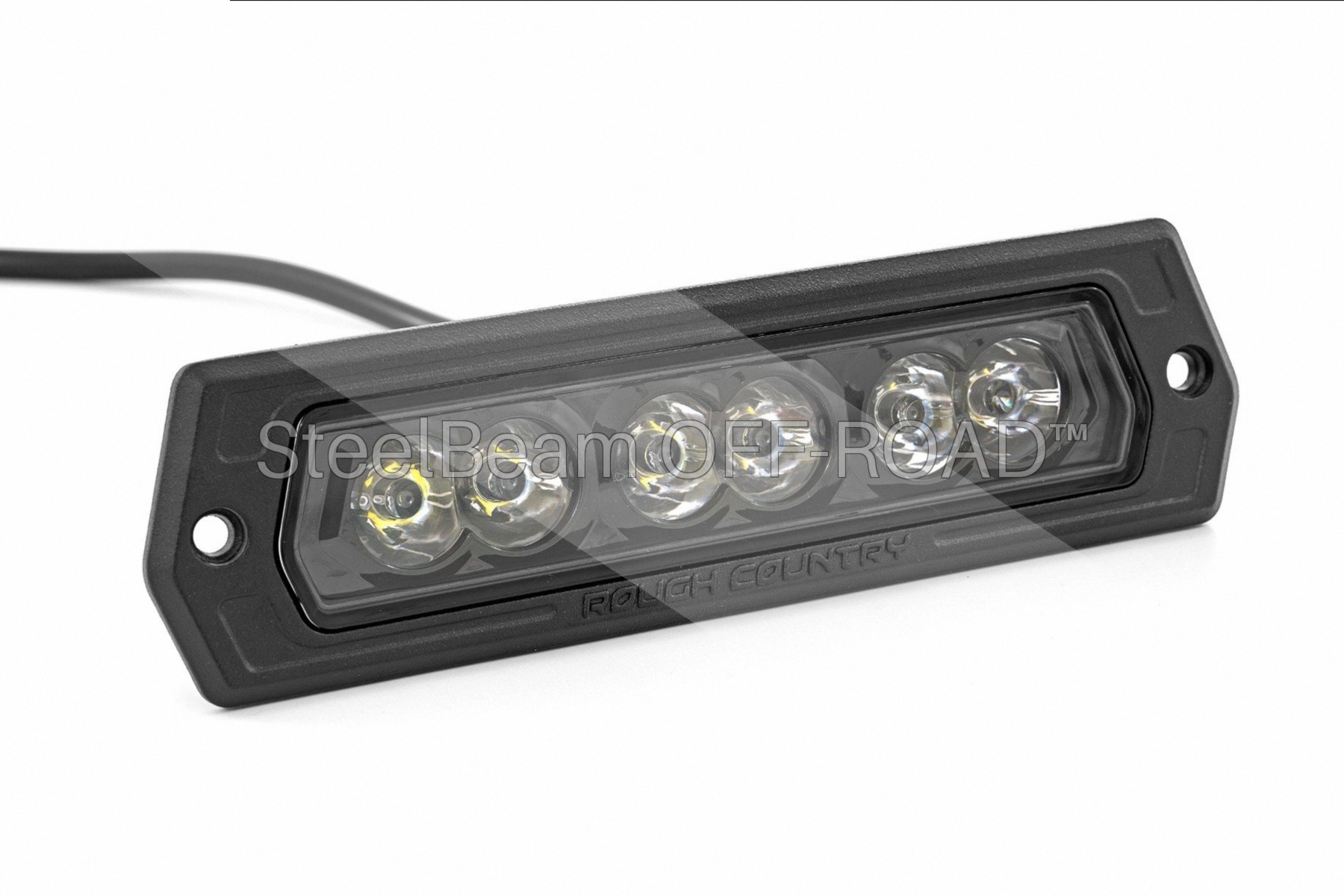 SteelBeam OFF-ROAD™ | 6-Inch Flush Mount LED Lights — Black Finish (Pair) - Image 2