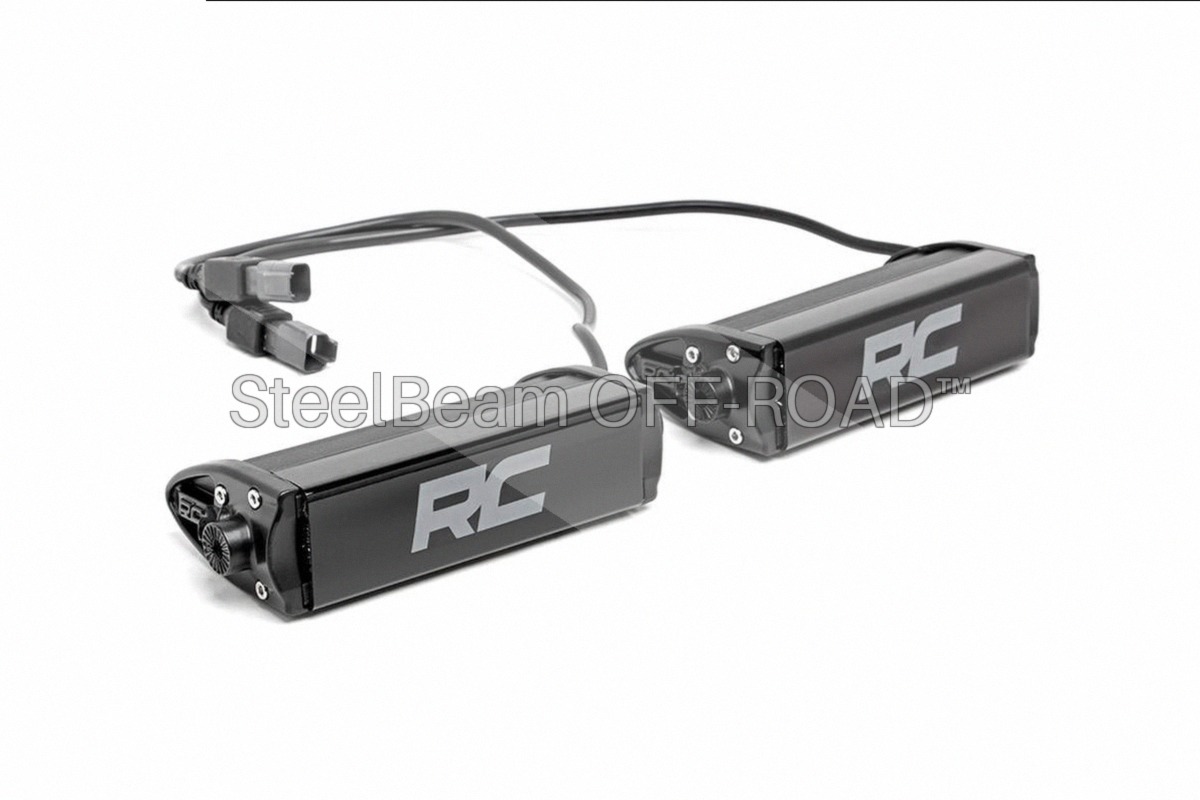 SteelBeam OFF-ROAD™ | 6 Inch Chrome Single-Row LED Light Bar — Pair - Image 2