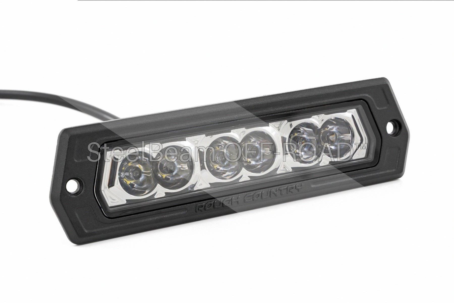 SteelBeam OFF-ROAD™ | 6-Inch Flush-Mount Chrome-Finish LED Lights — Pair - Image 2