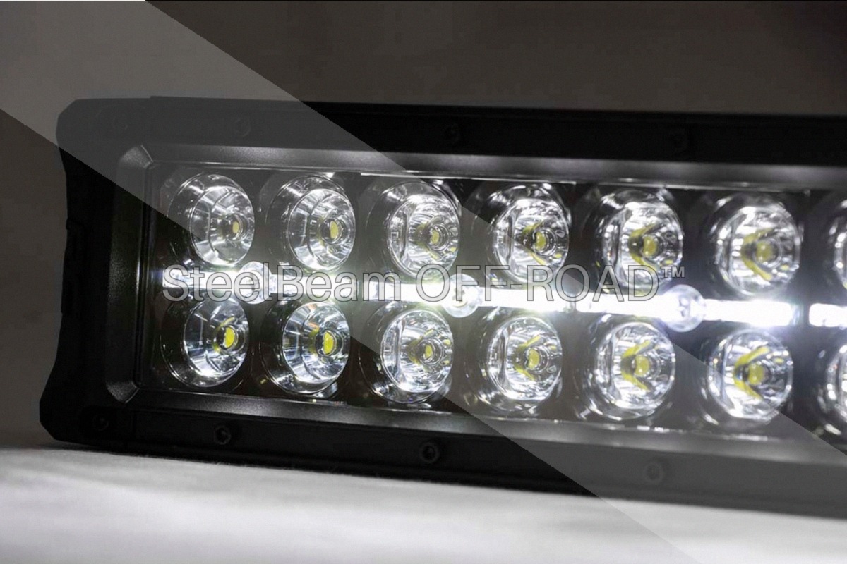SteelBeam OFF-ROAD™ | 40-Inch Curved Dual-Row LED Light Bar — Black, 36,000 Lumens, Cool White DRL - Image 2