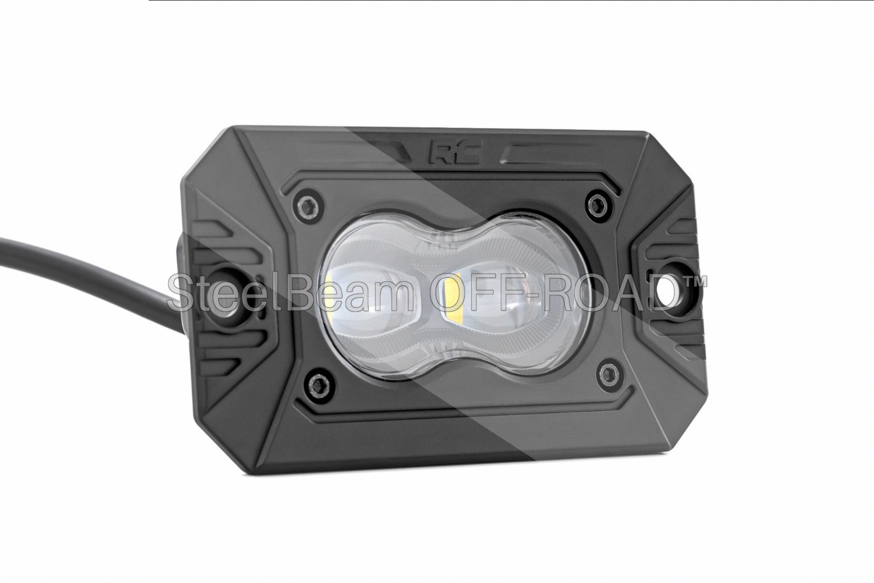 SteelBeam OFF-ROAD™ | 3x1.75 Inch Slim Flush-Mount SAE LED Fog Lights — Pair - Image 2