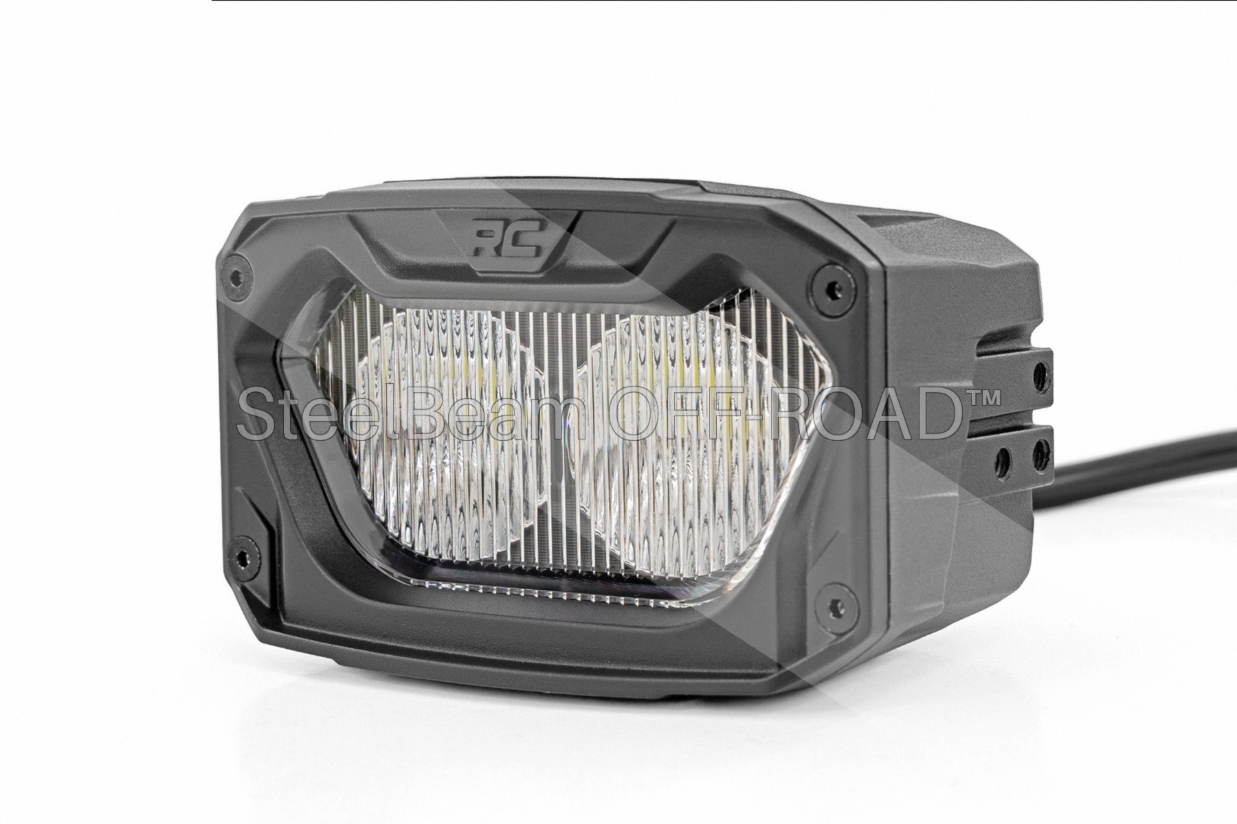 SteelBeam OFF-ROAD™ | 5-Inch LED Flood Pods with White & Amber DRL — Pair - Image 2
