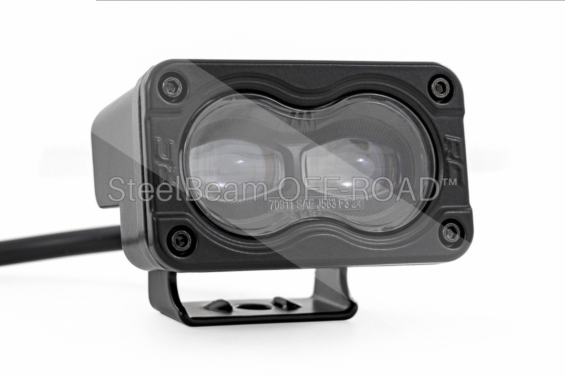 SteelBeam OFF-ROAD™ | 3 x 1.75-inch Slim Black LED Fog Light Pair — SAE Legal, IP67 - Image 2