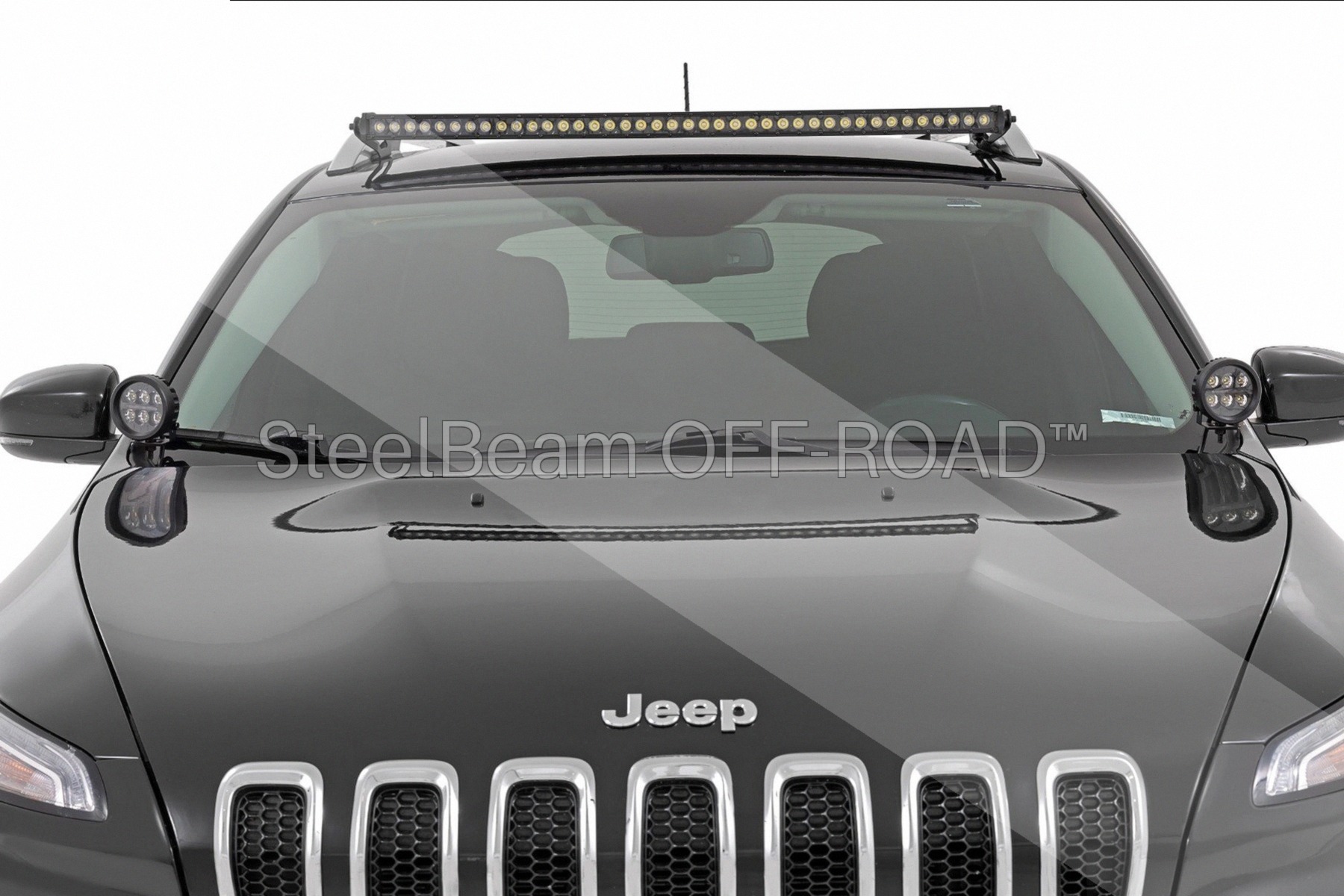 SteelBeam OFF-ROAD™ | Jeep Cherokee KL (2014-2021) Ditch Mount LED Light Kit - Image 2