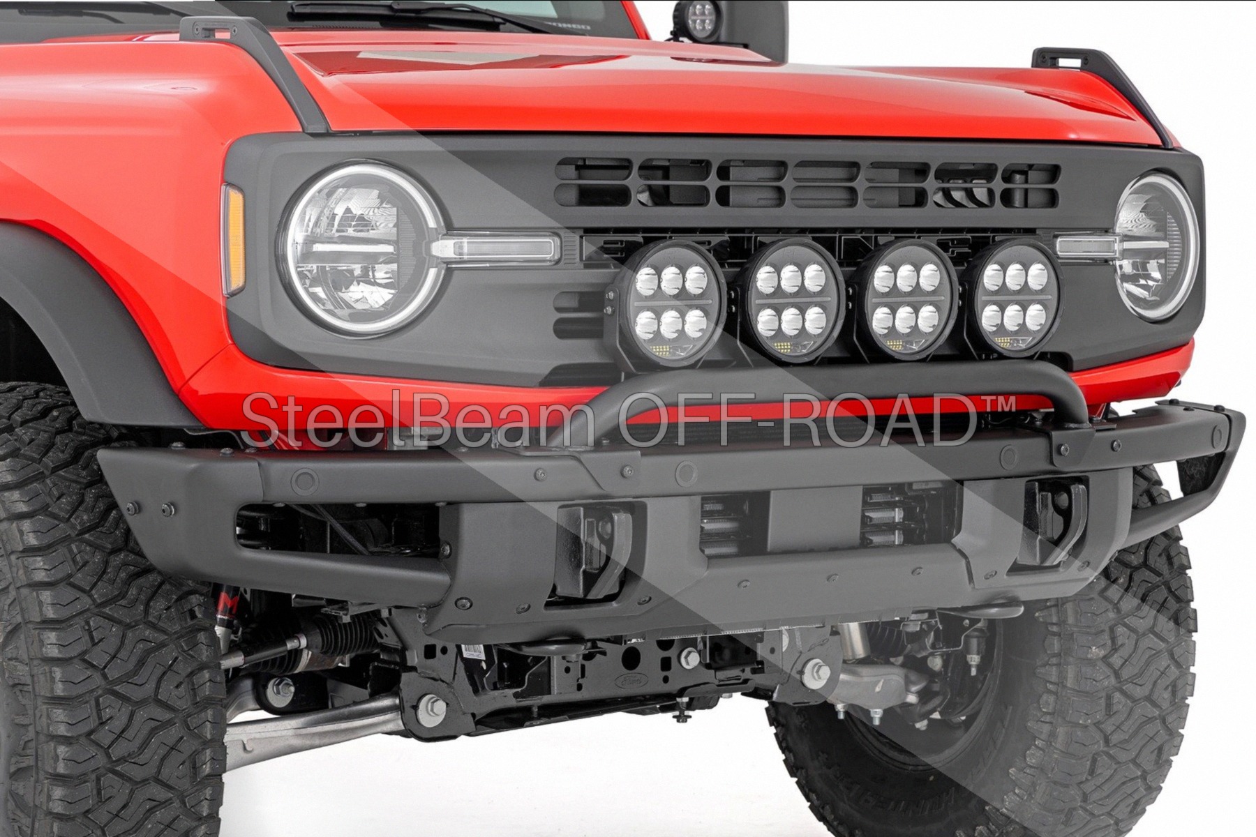 SteelBeam OFF-ROAD™ | Modular Bumper Light Mount for Ford Bronco 4WD (2021–2025) - Image 2