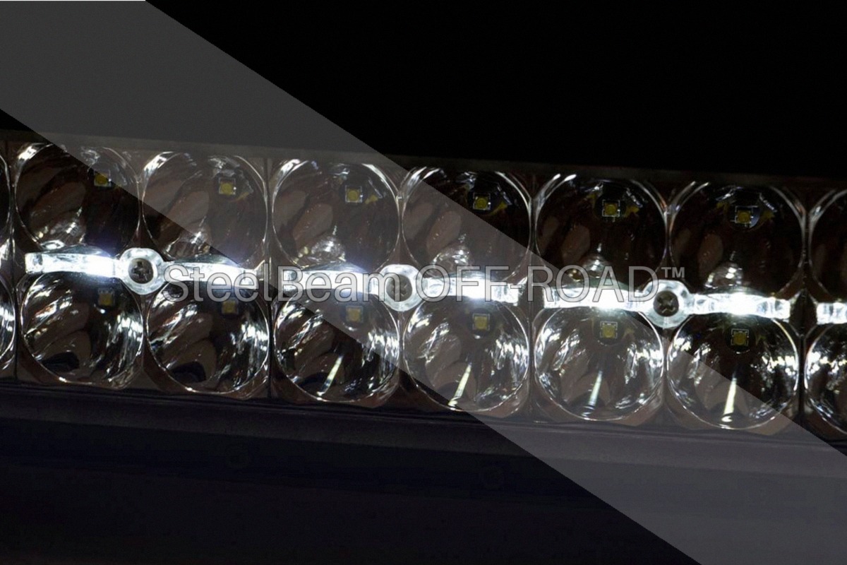 SteelBeam OFF-ROAD™ | 30-Inch Curved Chrome-Finish Dual-Row LED Light Bar — Cool White DRL - Image 2