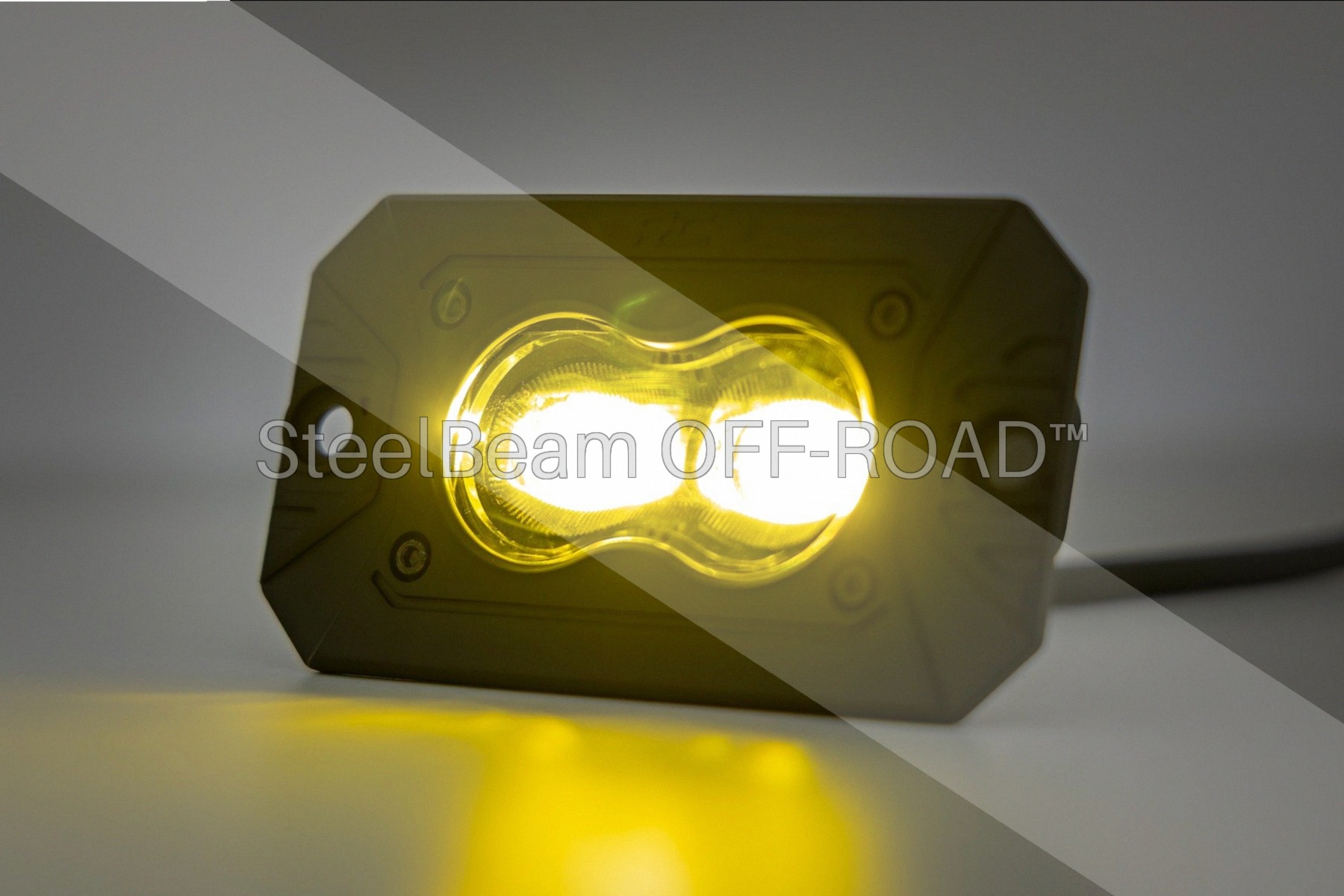 SteelBeam OFF-ROAD™ | 3x1.75 Inch Slim Flush-Mount SAE LED Fog Lights — Pair - Image 3