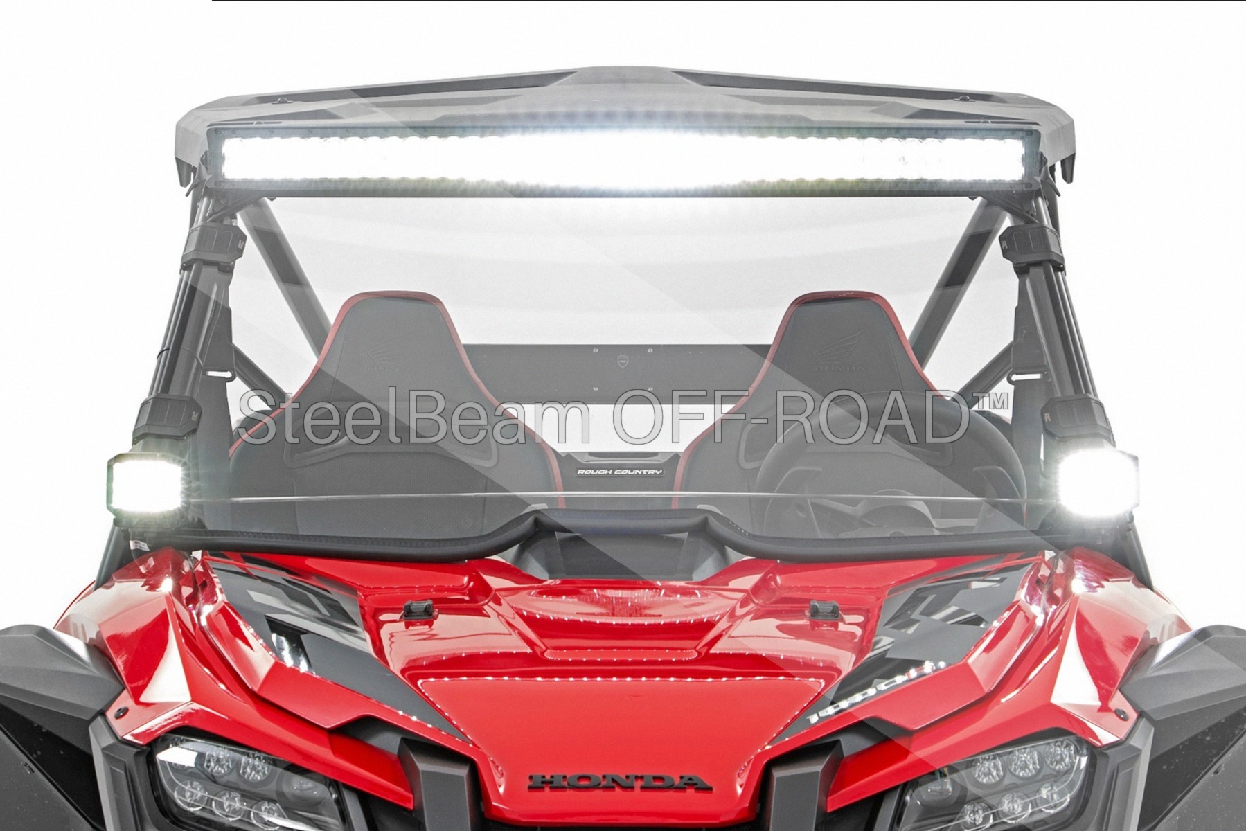 SteelBeam OFF-ROAD™ | 40 Inch Curved Dual-Row LED Light Bar — 240W / 19,020 Lumens (Black) - Image 3