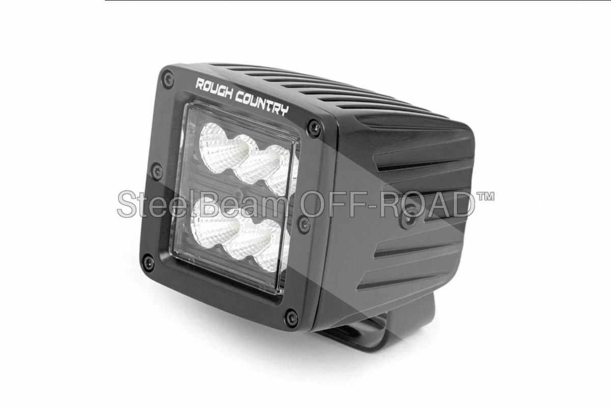 SteelBeam OFF-ROAD™ | 2-inch Square Black Panel LED Pod Pair - Image 3