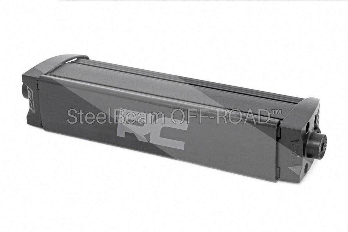 SteelBeam OFF-ROAD™ | 8" Black Single-Row LED Light Bar — 3200 Lumens with Amber DRL - Image 3