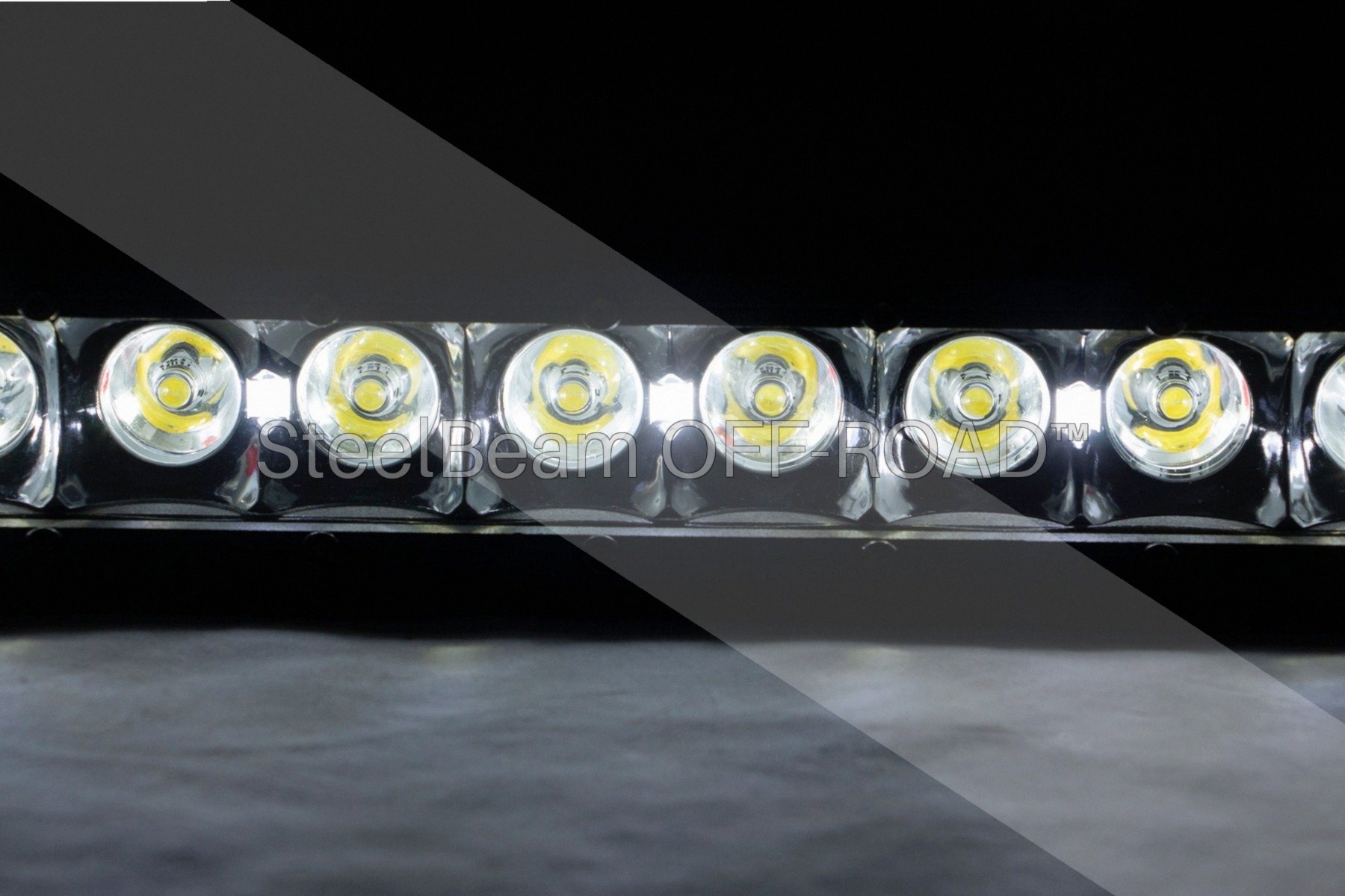 SteelBeam OFF-ROAD™ | 8-Inch Single-Row Black LED Light Bar Pair — 6,400 Lumens, Cool White DRL - Image 3