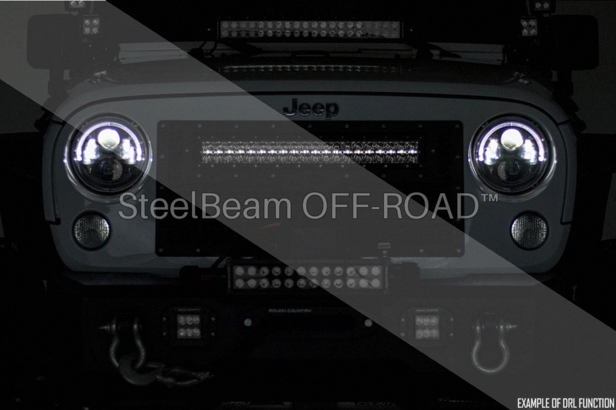 SteelBeam OFF-ROAD™ | 30-Inch Curved Chrome-Finish Dual-Row LED Light Bar — Cool White DRL - Image 3
