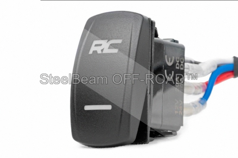 steelbeam off road™ 2" black series led light pods — flush mount | cool white drl