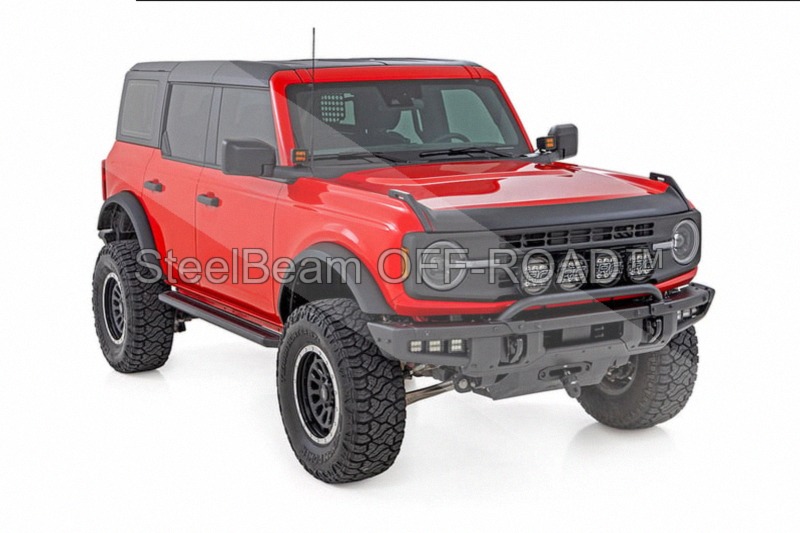 steelbeam off road™ 2" led light pods — spot beam | amber lens | square | pair