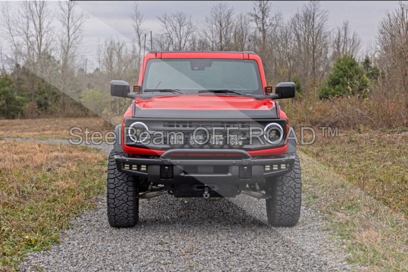 steelbeam off road™ 2" led light pods — spot beam | amber lens | square | pair