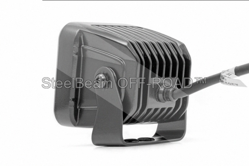 steelbeam off road™ 2" spectrum series led light pods — flood beam | bezel less design | pair