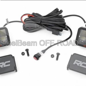 steelbeam off road™ 2" spectrum series led light pods — flood beam | bezel less design | pair