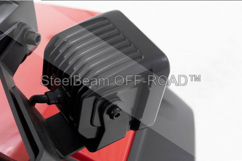 steelbeam off road™ 2" spectrum series led light pods — flood beam | bezel less design | pair