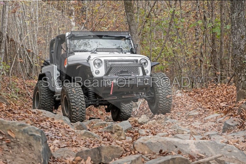 steelbeam off road™ 20" black series led light bar — dual row | combo beam | amber drl