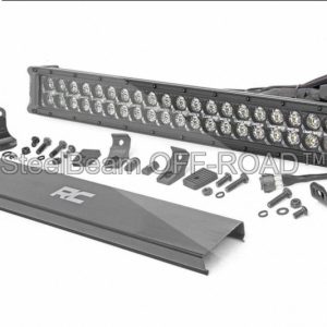 steelbeam off road™ 20" black series led light bar — dual row | combo beam | cool white drl