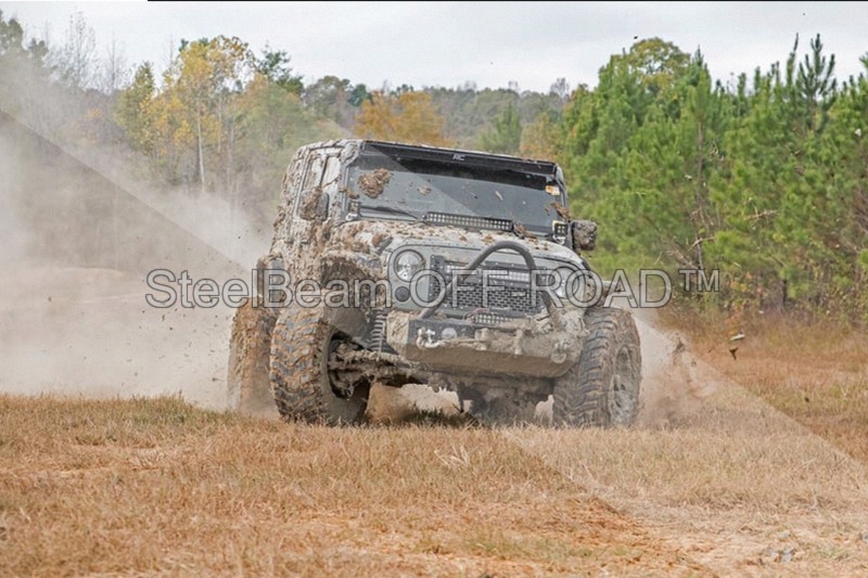 steelbeam off road™ 20" black series led light bar — dual row | combo beam | cool white drl