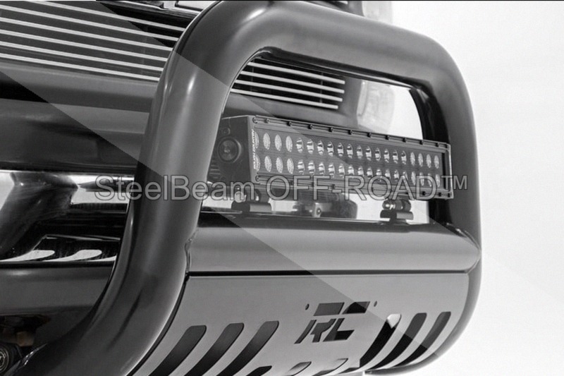 steelbeam off road™ 20" black series led light bar — dual row | combo beam | pair of mounts