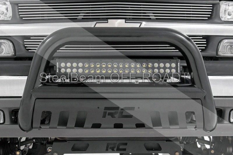 steelbeam off road™ 20" black series led light bar — dual row | combo beam | pair of mounts