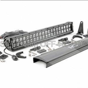 steelbeam off road™ 20" black series led light bar — dual row | combo beam | pair of mounts