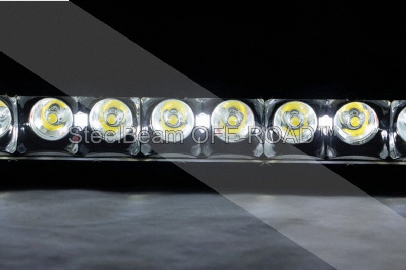 SteelBeam OFF-ROAD™ 20" Black Series LED Light Bar — Single Row | Spot Beam | Cool White DRL - Image 7